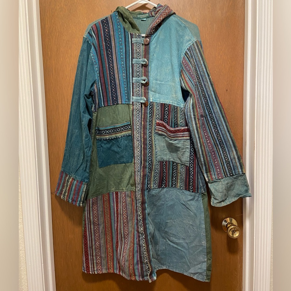 Bohemian Nepalese Import Hooded Jacket